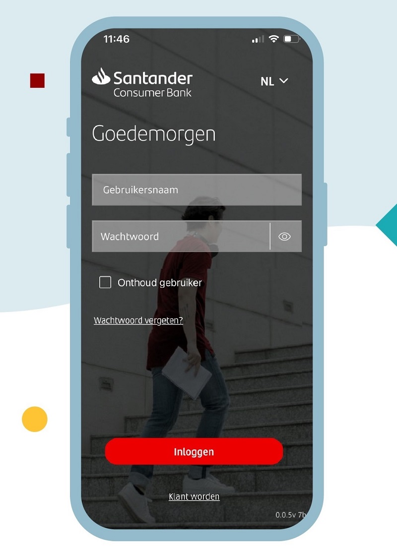 app login screen