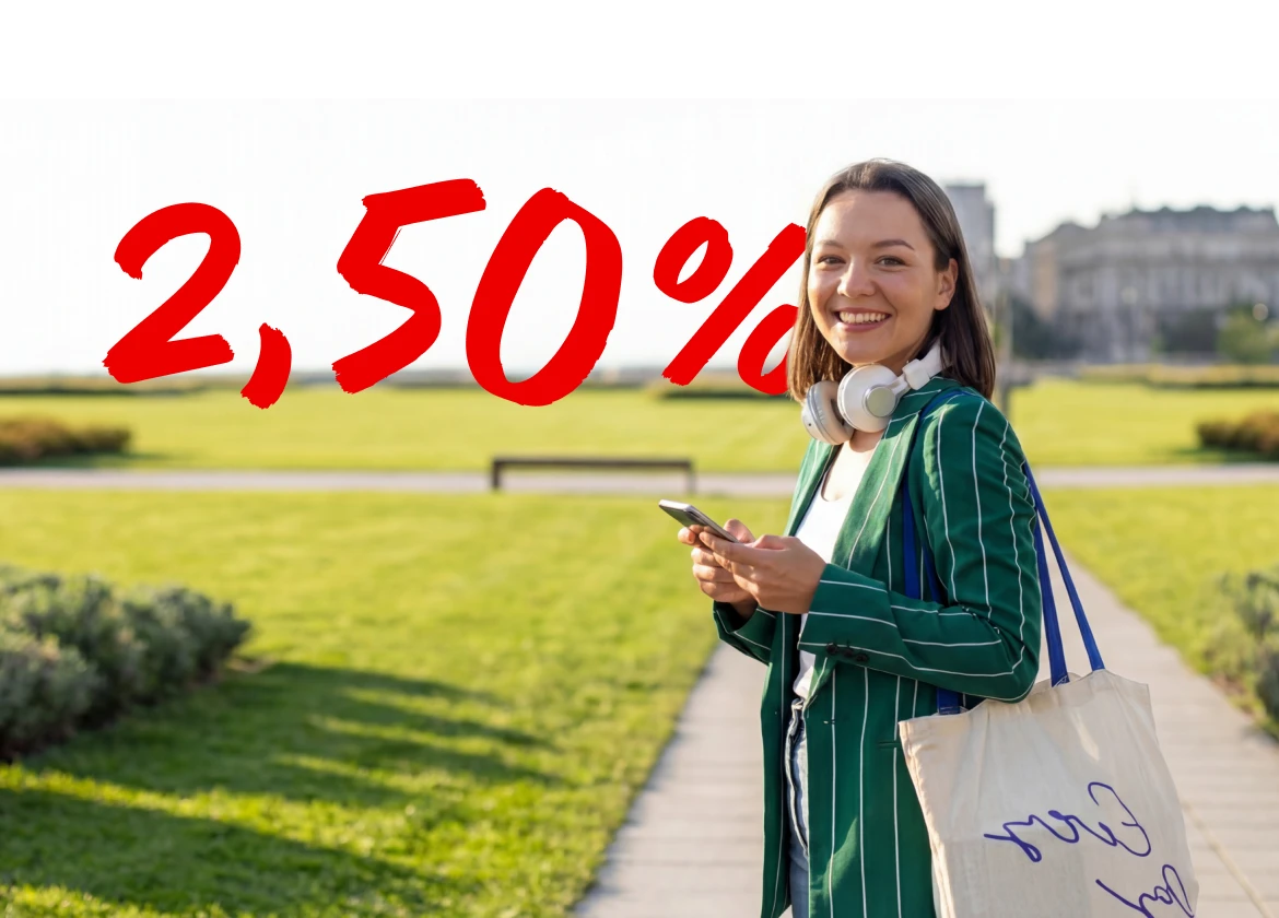 een vrouw op haar telefoon