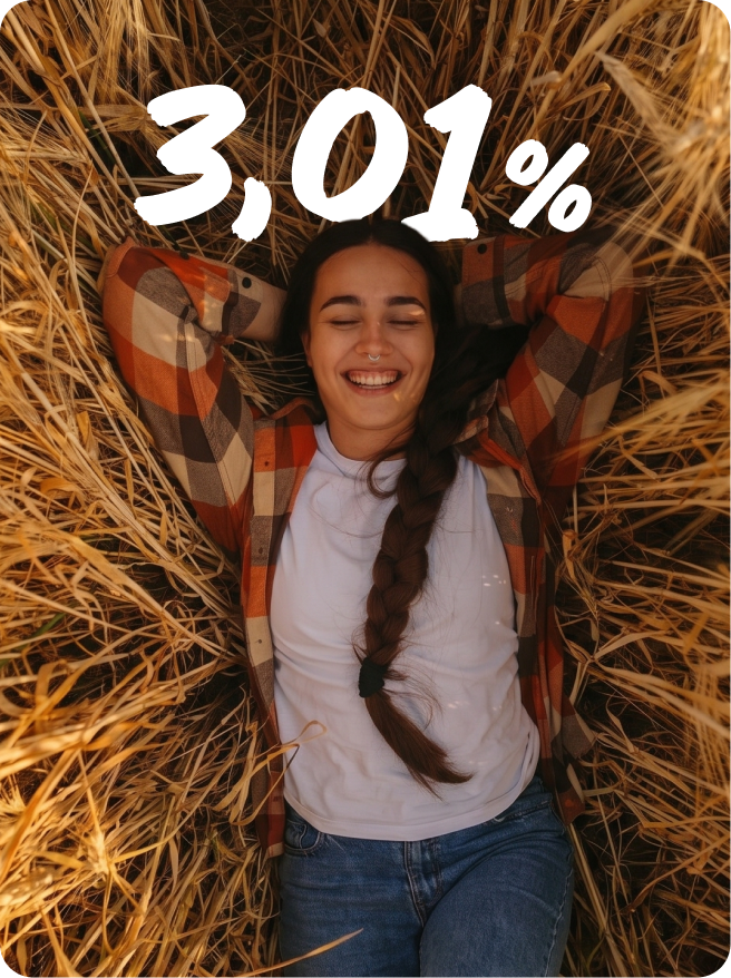 Vrouw in veld liggend