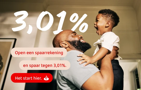 Aanbieding voor nieuwe klanten: jaarlijkse rentevoet van 3,01 %, gegarandeerd gedurende 6 maanden.